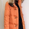 歌诺瑞丝2017冬季女装新款韩版气质宽松中长款加厚连帽大毛领羽绒服外套女8021A
