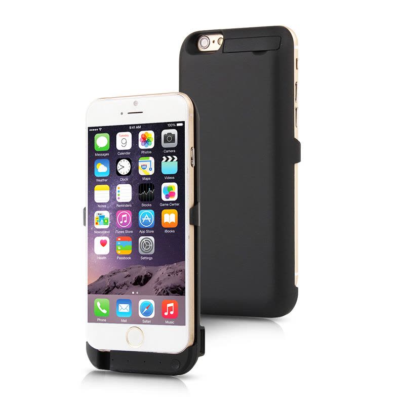 鸿伟科 苹果iPhone6背夹电池充电宝移动电源iphone6s专用手机电池无线充电器薄-黑色图片