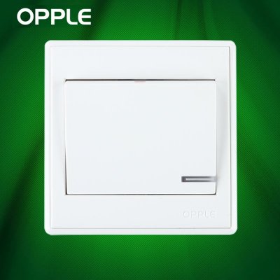 OPPLE欧普照明 86型电工面板墙壁开关插座防漏电安全 一开单控