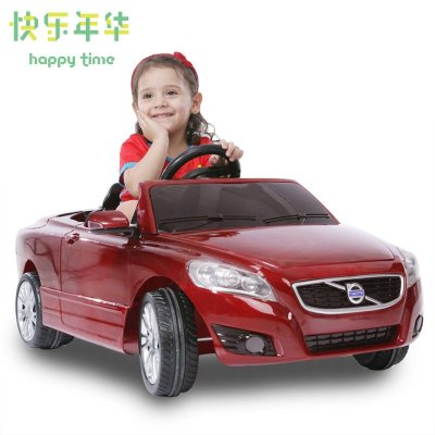 快乐年华 沃尔沃儿童电动车四轮可坐遥控车 玩具车儿童电动汽车 KL7005N