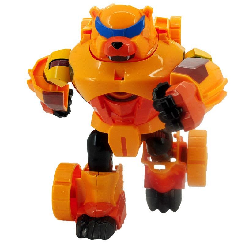 玩具儿童变形机器人勇士合体套装新款变形系列ys8912d酷变勇士石甲熊