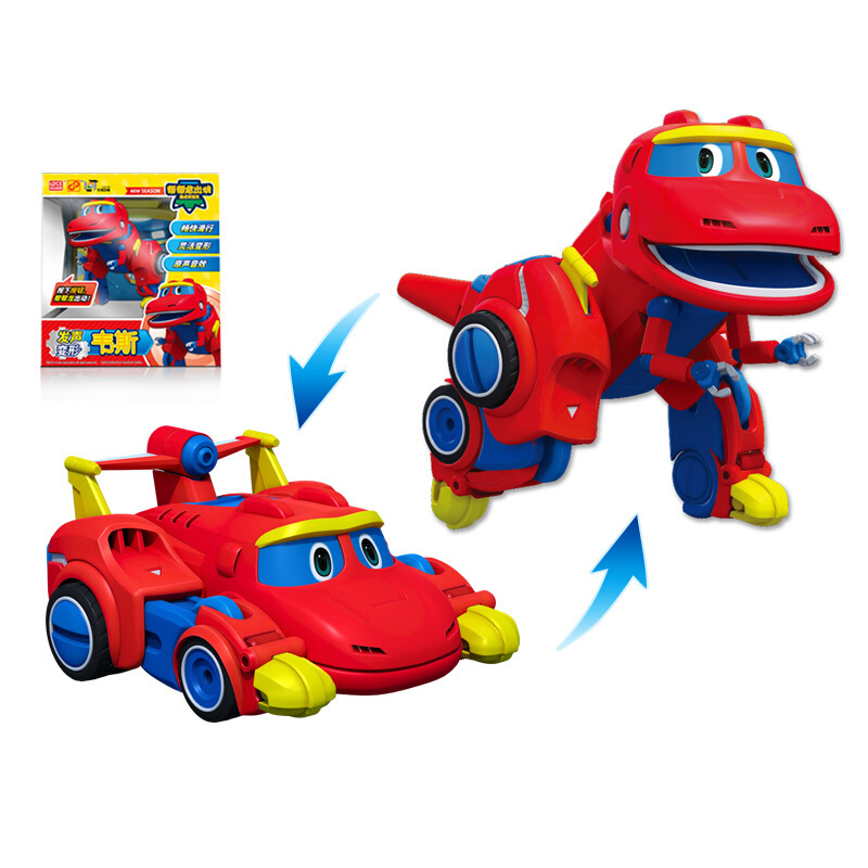 灵动帮帮龙出动玩具恐龙探险队变形机器人棒棒龙韦斯全套儿童玩具 发声变形 韦斯 洛奇 薇琪 汤姆 乐乒