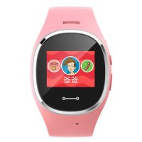 iwrist儿童智能手表手机 GPS定位 防丢防水 360度防护 彩色触屏 造就小天才 粉色