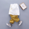 男女儿童棉麻套装夏季新款2019韩版棉麻船锚图案短袖两件套装831