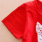 夏季新款童装女中小儿童纯棉套装 2019婴童纯棉卡通T恤背带裤两件套YYM303-月