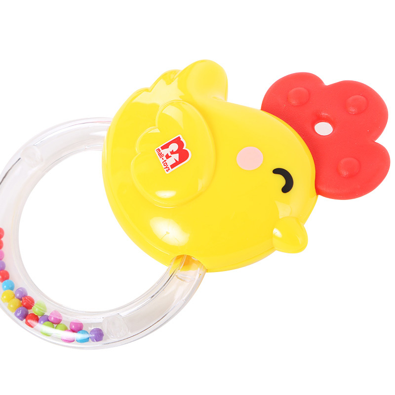 玛力玩具T9008 宝宝安抚牙胶摇铃益智卡通玩具 婴幼健康益智玩具8个礼盒装 3个月以上