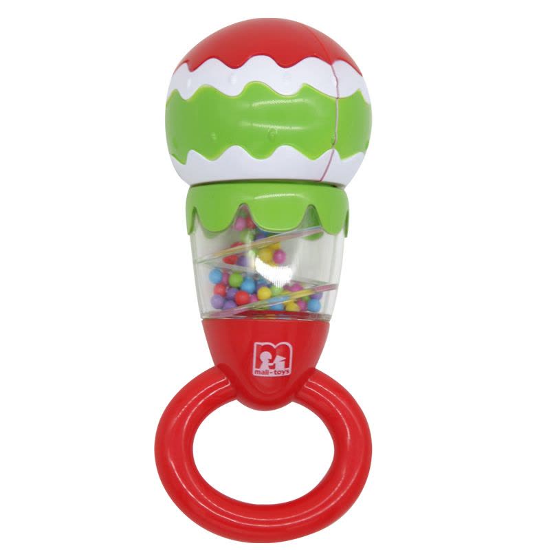 玛力玩具T9019 宝宝安抚牙胶摇铃益智玩具 婴幼健康益智玩具3个装 3个月以上图片