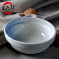 王大厨日式小饭碗 创意陶瓷碗 家用米饭碗 微波炉餐具碗单只装 蓝色CC-11038