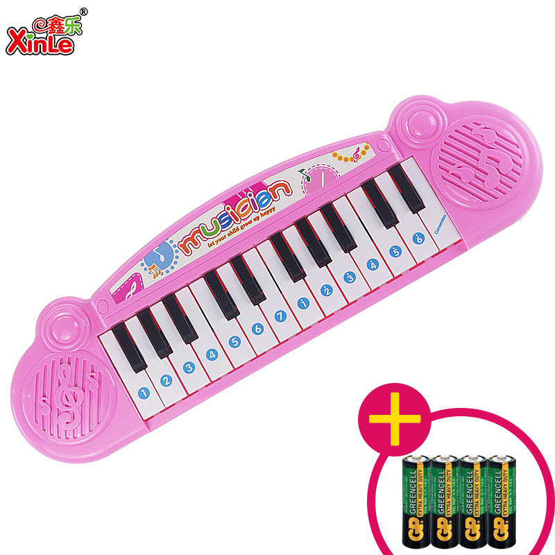 鑫乐（XinLe）儿童电子琴玩具儿童钢琴玩具 初学乐器益智玩具 启蒙早教玩具琴8814粉11