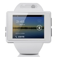 宝德龙PaulOne安卓智能手表WIFI无线上网 跑步计步器腕表 免提通话手表手机A004白色