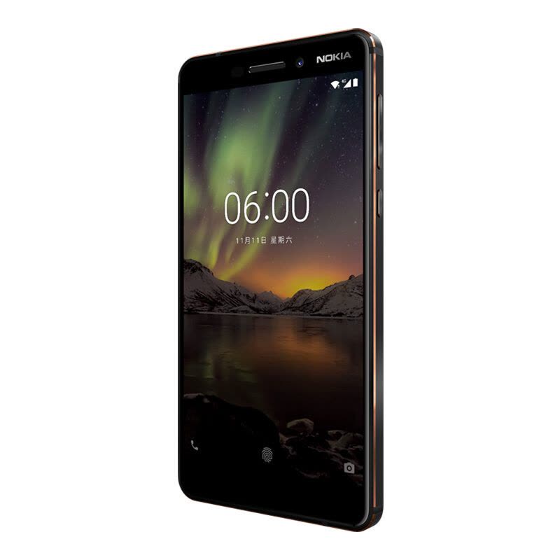 诺基亚6 (Nokia6) 新诺基亚6第二代 4GB+32GB 黑色 全网通 双卡双待 移动联通电信4G手机图片