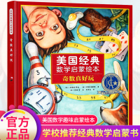 美国经典数学启蒙绘本奇数真好玩智力开发书籍3-8岁早教书幼小衔接阶梯数学儿童逻辑思维脑力开发训练书