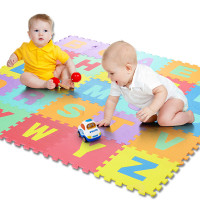 立健 宝宝爬行垫泡沫地垫婴儿拼图地垫儿童游戏垫爬爬垫 字母26片装(长31.5CM/片)