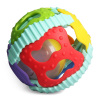 立健 新生婴儿软胶声光铃铛球 0-1岁宝宝益智健身球儿童玩具球