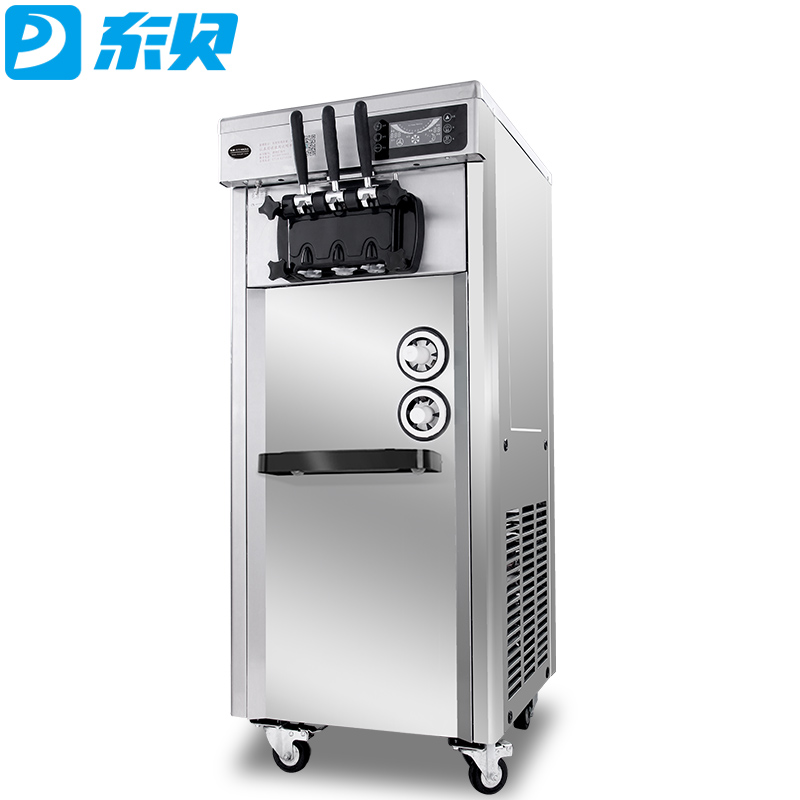 (donper)冰淇淋机商用软冰激凌机器全自动雪糕机不锈钢立式甜筒机小型