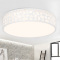 雷士照明NVC 卧室灯LED吸顶灯个性创意亚克力客厅灯具灯饰 简约现代圆形铁艺亚克力大气房间书房客厅阳台过道灯