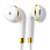 乐味（Lavie）耳塞式 半入耳式重低音耳机 可调节音量 可线控通话 适用荣耀8苹果7OPPOR9S- XI瓷白