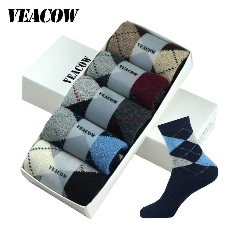 VEACOW[10双礼袋装]加厚兔羊毛袜男女情侣款加厚兔羊毛袜中筒图片