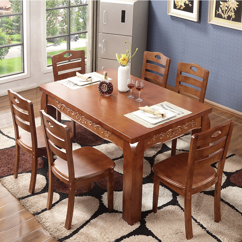 云图家具 餐桌椅组合 西餐桌小户型饭桌子方桌长方形餐桌