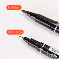 得力deli6881记号笔油性笔光盘笔大头笔物流笔油性记号笔学生笔记标记办公用品批发包单双头可选多种搭配方式