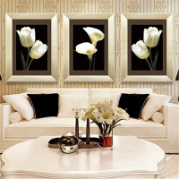 柠檬树 客厅装饰画欧式现代简约三联餐厅壁画玄关挂画沙发背景墙画装饰画