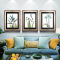 柠檬树客厅装饰画现代简约沙发背景墙画欧式三联挂画卧室美式壁画
