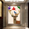 玄关装饰画欧式美式竖版过道简欧挂画现代简约客厅沙发背景墙壁画