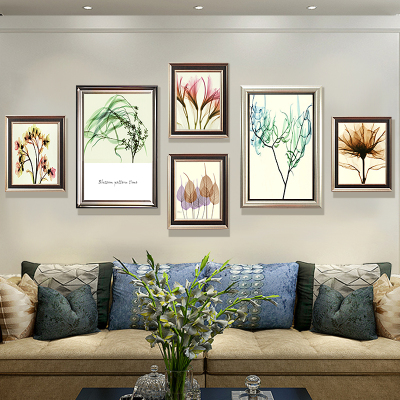 柠檬树 现代简约美式装饰画客厅沙发背景墙北欧多联欧式组合挂画