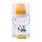 盟宝玻璃奶瓶 婴儿带手柄吸管宽口径奶瓶 宝宝双层防摔晶钻玻璃奶瓶220ml黄色
