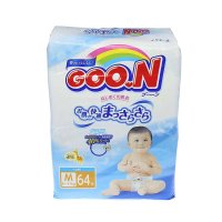 日本大王GOO.N婴幼儿纸尿裤 宝宝尿不湿维E系列M64片 6-11kg 保税区发货