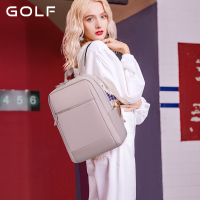 高尔夫(GOLF)双肩包女士背包2022新款韩版复古百搭女士旅行包简约时尚大容量学生书包正品
