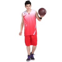夏装透气圆领无袖男款篮球服定做篮球衣 透气球衣套装可印号DIY个性球衣