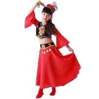 回族儿童演出服少数民族表演服舞蹈服装民族舞新疆舞服装男童藏服