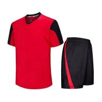 户外运动2016年春夏季足球服成人/儿童/ 男足球短袖套装 比赛队服 光板足球服
