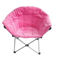 户外运动2016春夏懒人沙发 榻榻米 欧式月亮椅 客厅创意折叠椅 粉红色 62*82*78cm