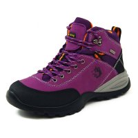 欧伦萨 户外运动女士高帮登山鞋紫色防滑加厚底徒步鞋户外装备旅游登山鞋女式
