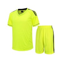 户外运动夏季男短袖套装光板足球服 足球衣训练服套装 运动会 足球服饰套装