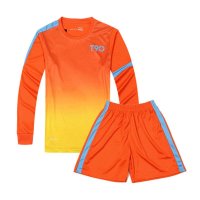 户外运动2016夏光板足球服套装运动服训练服比赛服儿童足球服