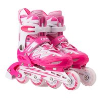 欧伦萨 户外运动轮滑滑板 体育鞋有轮子的鞋2016儿童直排可调轮滑鞋溜冰鞋儿童大人旱冰鞋轮滑鞋成人