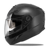 欧伦萨 户外运动头盔素色双镜片摩托车头盔机车全盔跑盔带LED闪灯8610