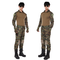 欧伦萨 户外运动军迷彩服青蛙套装紧身衣战术迷彩户外迷彩服套装