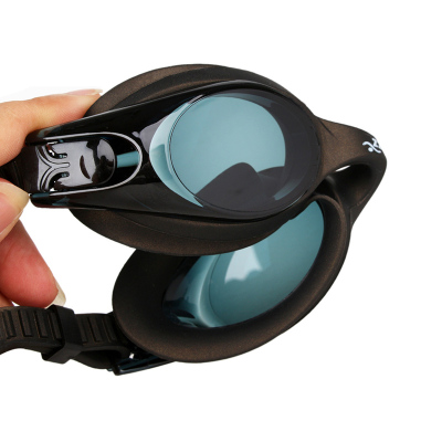 欧伦萨 近视游泳小框眼镜防雾防水男女士度数游泳装备