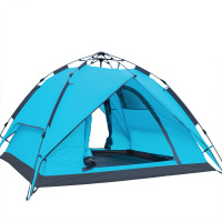 户外帐篷3-4人帐篷 旅游 登山帐篷全自动速开双人双层帐篷野营露营