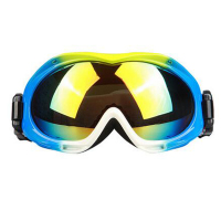 欧伦萨 户外运动男女款双层双色球面镜片滑雪眼镜