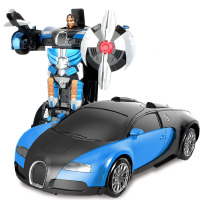 欧伦萨 遥控变形金刚机器人遥控玩具车布加迪变形车 车身