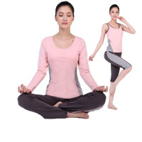 欧伦萨 四件套装瑜伽服长袖品牌瑜伽健身服舞蹈服瑜珈服套装
