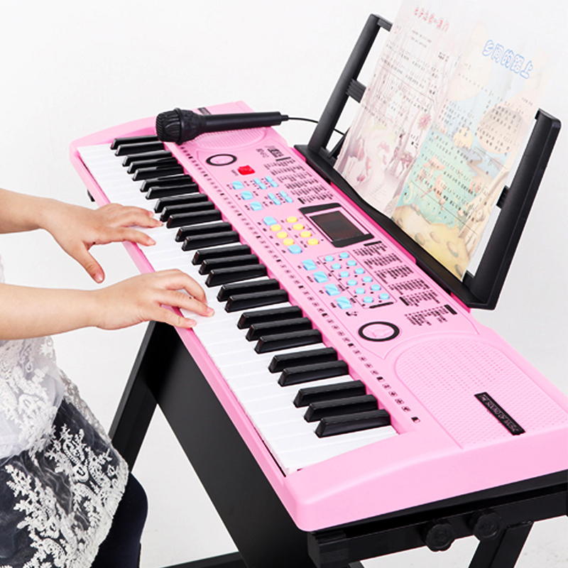 智能电子琴初学61键儿童成人3-6-12-20岁多功能音乐钢琴带麦克风 男女孩宝宝生日礼物