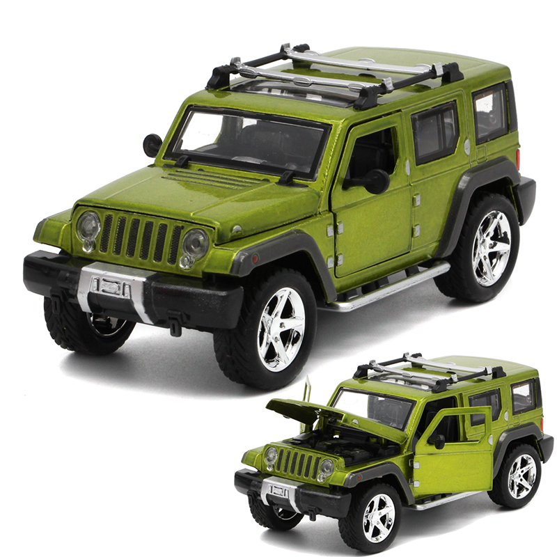 JEEP吉普车 牧马人越野玩具车模型 男孩玩具声光回力汽车 儿童益智宝宝玩具 耐摔抗压 合金材质