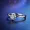 恒久之星白18K金钻戒女款正品求婚结婚钻石戒指裸钻珠宝首饰订制