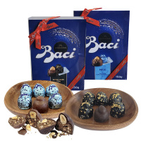 意大利Baci芭喜榛仁可可仁黑巧克力盒装150g(12颗)结婚喜糖礼盒